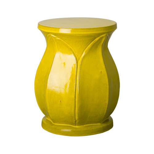 LOTUS STOOL, MUSTARD YELLOW