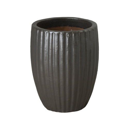 RIDGES PLANTER, MATTE BLACK