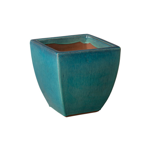 SQUARE PLANTER, TEAL