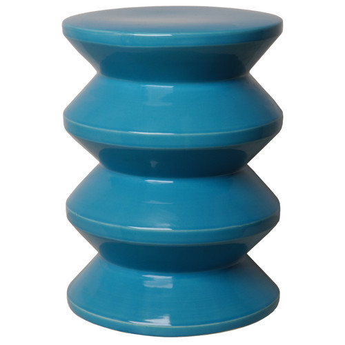 ACCORDION STOOL, TURQUOISE