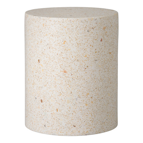 CYLINDER STOOL, TERRAZZO YELLOW