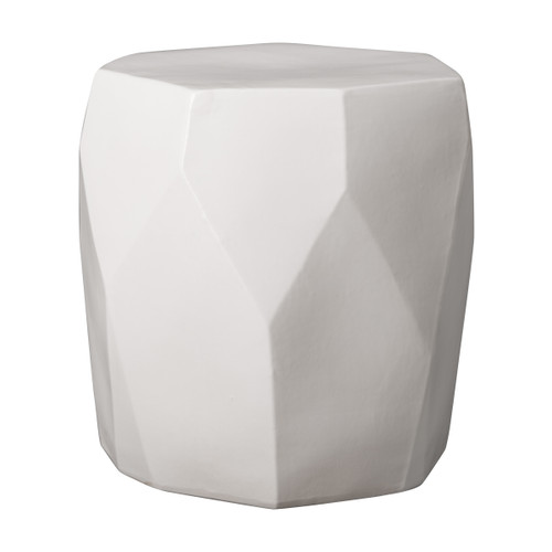 FACET STOOL, WHITE