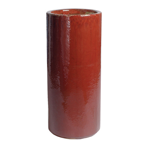 ROUND TALL POT, RED