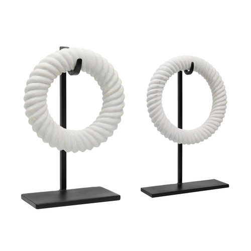 BB300-WHIT - Armenta Sculpture Set of 2