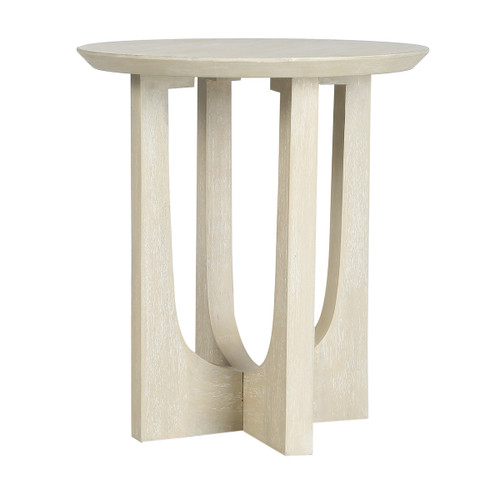 Reverse Arch Side Table, Ivory