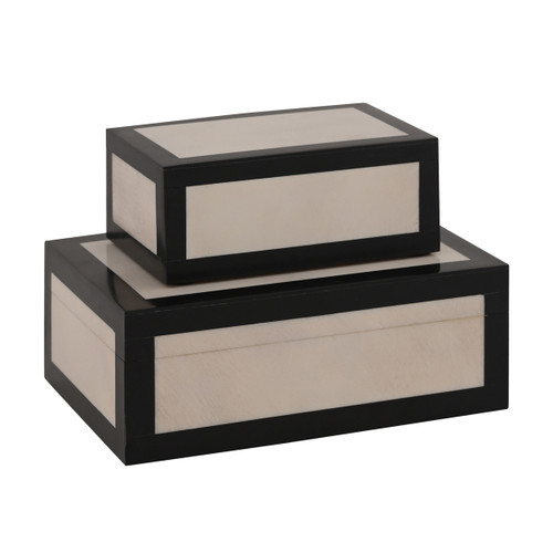 Albana Resin Decorative Box 2 Piece Set