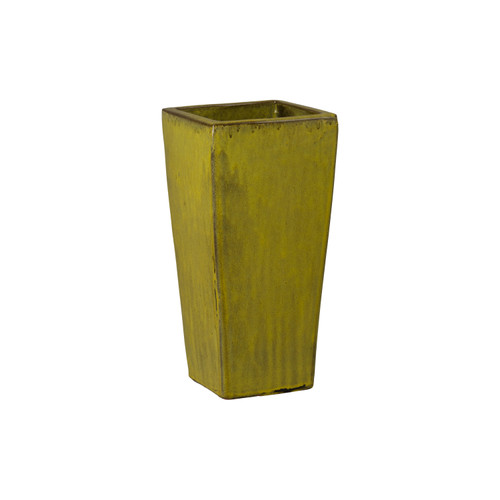 CRISCO TALL SQUARE PLANTER, TROPICAL YELLOW