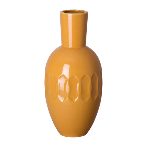 ELLIPSE TALL VASE, BUTTERSCOTCH