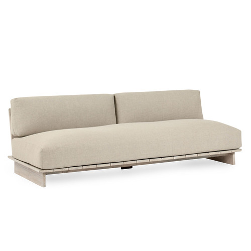 53051647SF - Livia Teak Outdoor Sofa Taupe