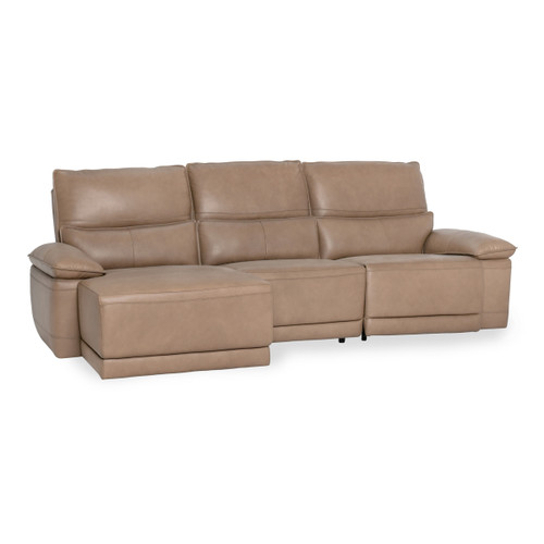 2207SC11 - Branford Power Recliner Sectional w LAF Chaise Camel
