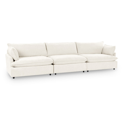 5308SC3EIV - Caplan Upholstered 3pc Modular Sectional Ivory