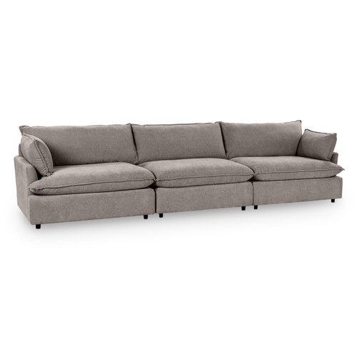 5308SC3ECH - Caplan Upholstered 3pc Modular Sectional Charcoal