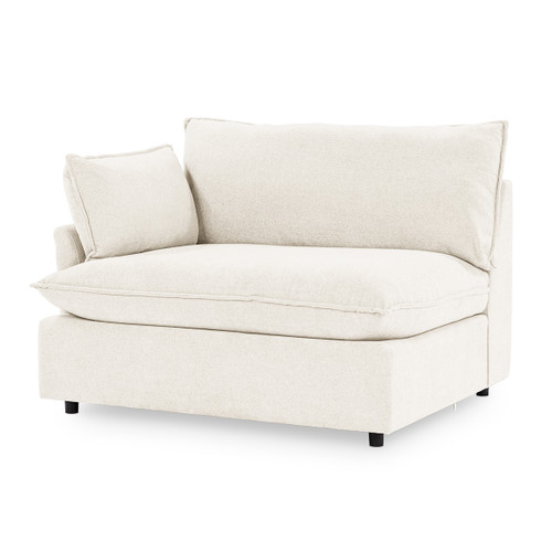 5308245EIV - Caplan Upholstered LAF Chair Ivory