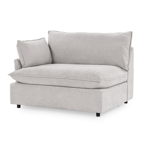 5308245EGR - Caplan Upholstered LAF Chair Gray