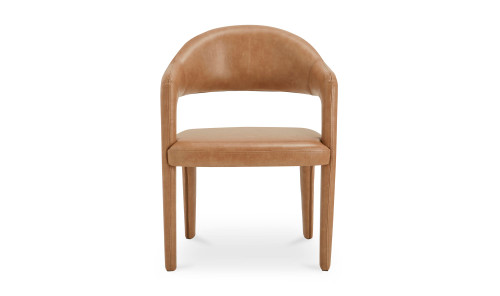 YM-1009-03 - Martens Dining Chair Brown Leather
