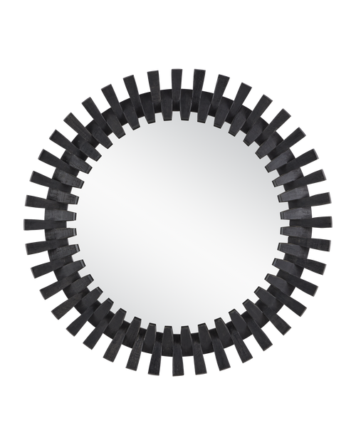 Diza Round Black Mirror