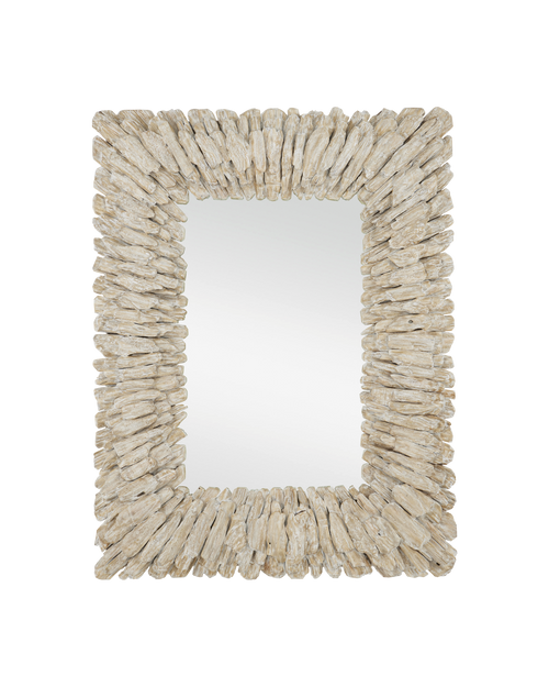 Beachhead Whitewash Rectangular Mirror
