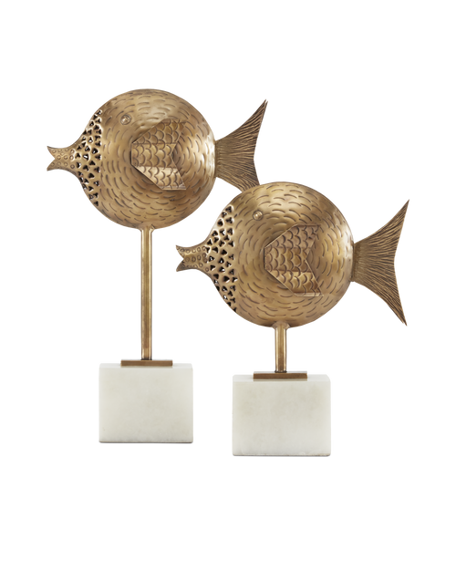 Cici Brass Fish Set of 2