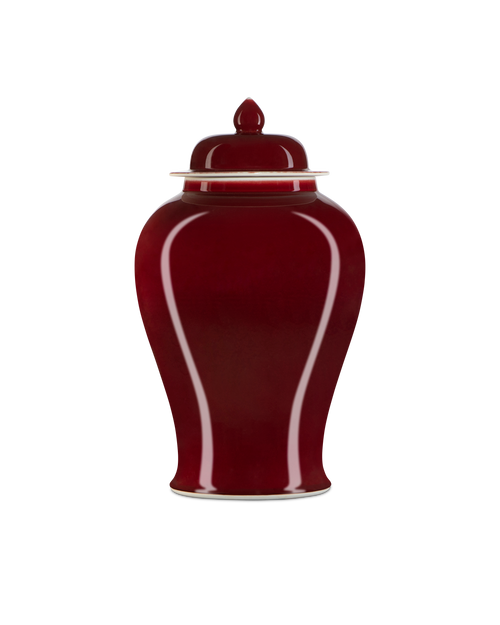 Oxblood Large Temple Jar