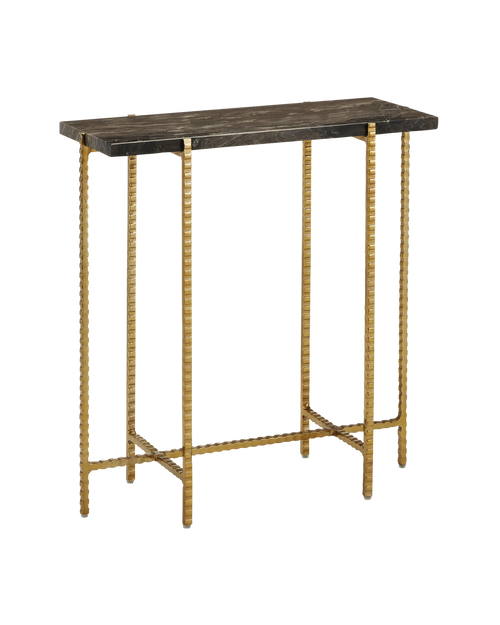 Flying Marble Gold Side Table
