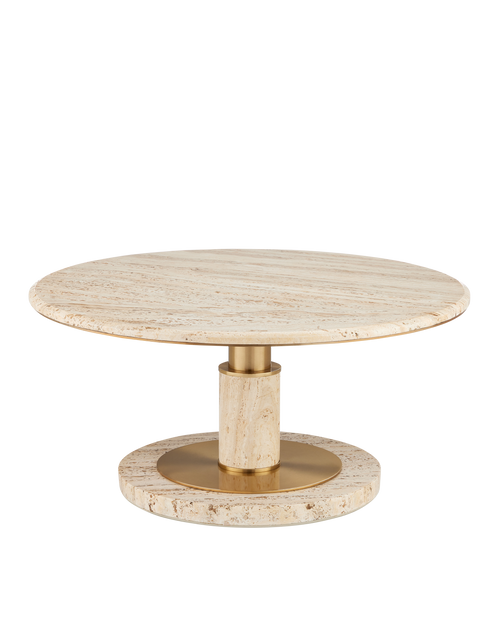 Miles Travertine Cocktail Table