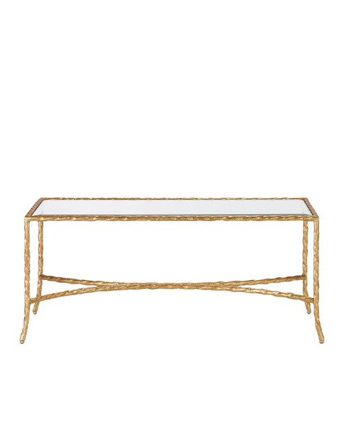Gilt Twist Bronze Cocktail Table