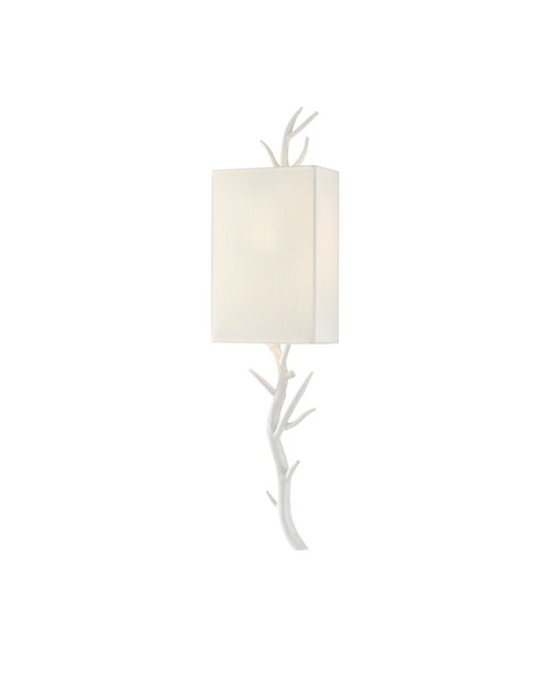 Baneberry White Wall Sconce, Right