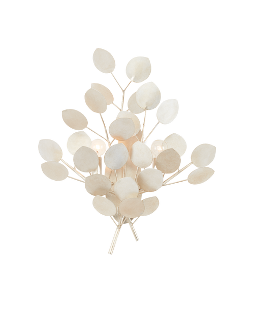 Lunaria Silver Wall Sconce