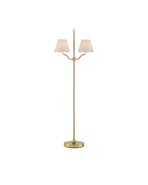 Sirocco Brass Floor Lamp