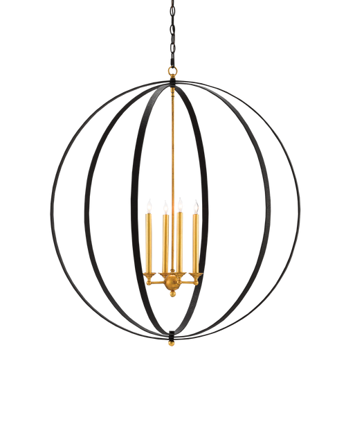 Ogden Black Orb Chandelier
