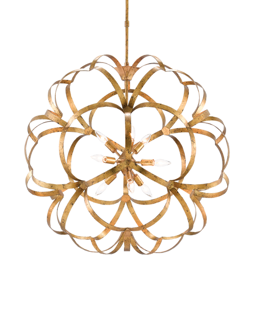 Sappho Gold Orb Chandelier