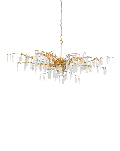 Forest Dawn Gold Chandelier