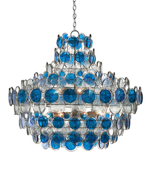 Galahad Large Blue Chandelier