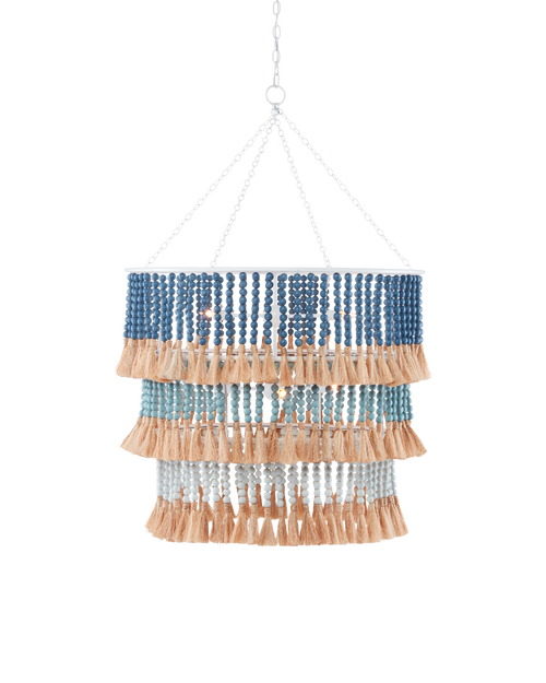 St. Barts Blue Chandelier
