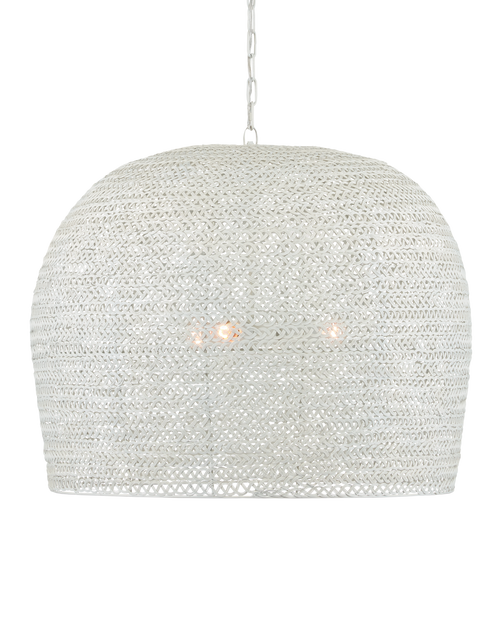 Piero Large White Chandelier