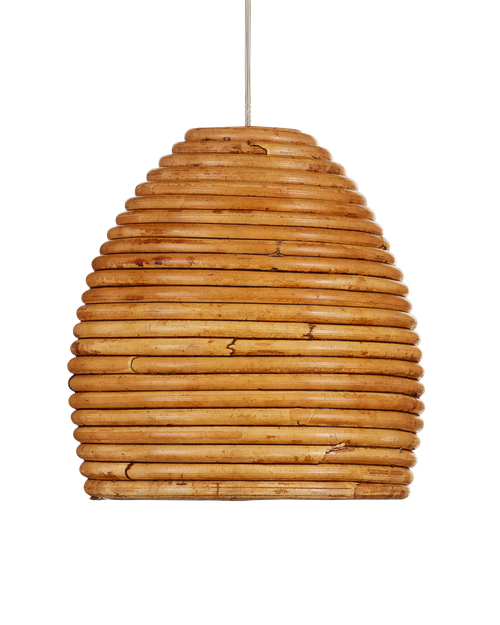 Beehive 1-Light Round Multi-Drop Pendant