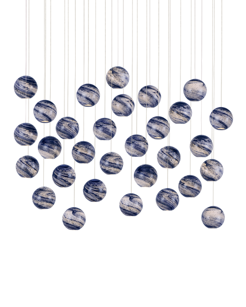 Palatino 30-Light Linear Multi-Drop Pendant