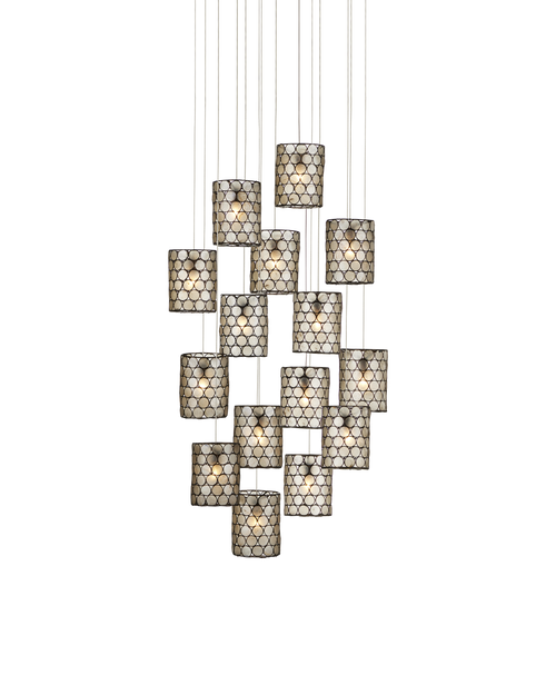 Regatta 15-Light Round Multi-Drop Pendant