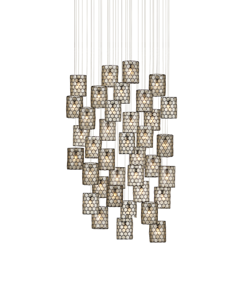 Regatta 36-Light Round Multi-Drop Pendant