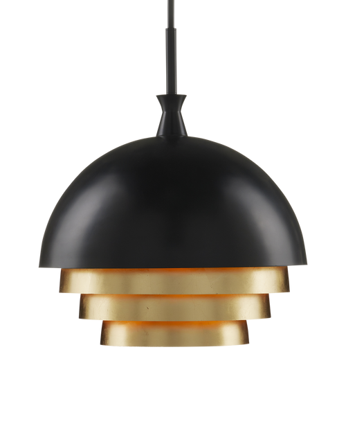 Salviati Large Black & Gold Pendant