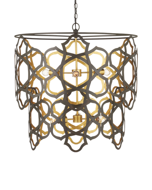 Mauresque Medium Bronze & Gold Chandelier