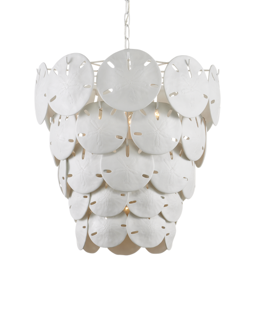 Tulum Large White Chandelier