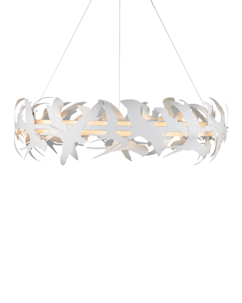 Tijereta White Chandelier