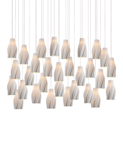Posh 30-Light Linear Multi-Drop Pendant