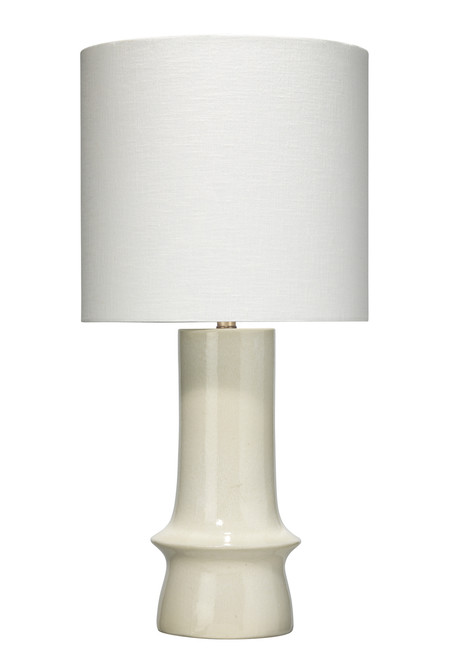 Crest Ceramic Table Lamp with Linen Shade