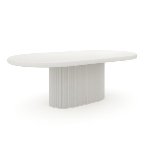 CLA-024-203B - Love Dining Table   Matte Pearl Base