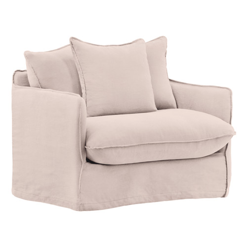 Donota Sofa Chair Slipcover Natural