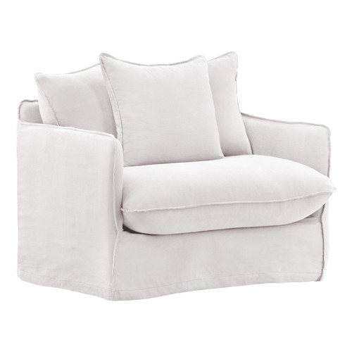 Donota Sofa Chair Slipcover White
