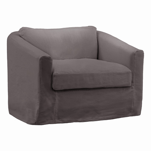 Oransa Sofa Chair Slipcover Stone