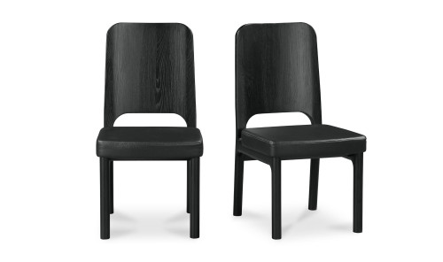 BC-1143-02 - Kerr Dining Chair Vegan Leather Black Set Of Two
